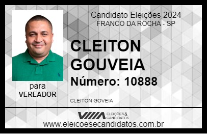 Candidato CLEITON GOUVEIA 2024 - FRANCO DA ROCHA - Eleições