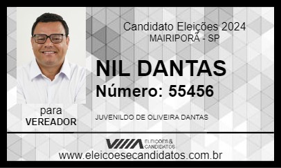 Candidato NIL DANTAS 2024 - MAIRIPORÃ - Eleições