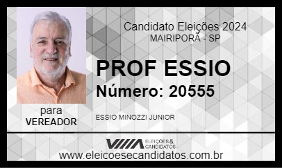 Candidato PROF ESSIO 2024 - MAIRIPORÃ - Eleições