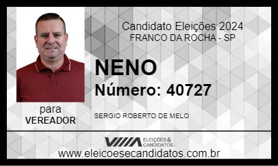 Candidato NENO 2024 - FRANCO DA ROCHA - Eleições