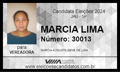 Candidato MARCIA LIMA 2024 - JAÚ - Eleições