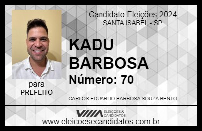 Candidato KADU BARBOSA 2024 - SANTA ISABEL - Eleições