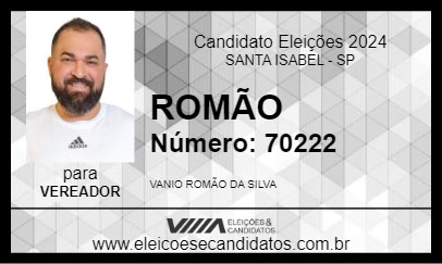 Candidato ROMÃO 2024 - SANTA ISABEL - Eleições