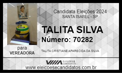 Candidato TALITA SILVA 2024 - SANTA ISABEL - Eleições