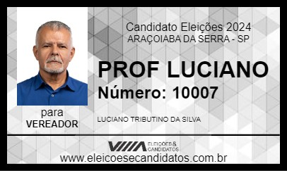 Candidato PROF LUCIANO 2024 - ARAÇOIABA DA SERRA - Eleições