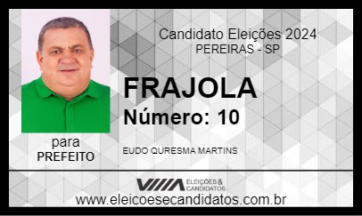 Candidato FRAJOLA 2024 - PEREIRAS - Eleições