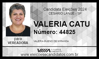 Candidato VALERIA CATU 2024 - CESÁRIO LANGE - Eleições