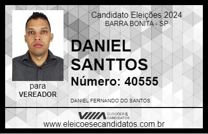 Candidato DANIEL SANTTOS 2024 - BARRA BONITA - Eleições