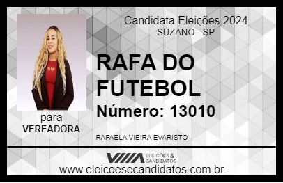 Candidato RAFA DO FUTEBOL 2024 - SUZANO - Eleições