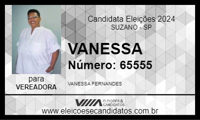 Candidato VANESSA 2024 - SUZANO - Eleições