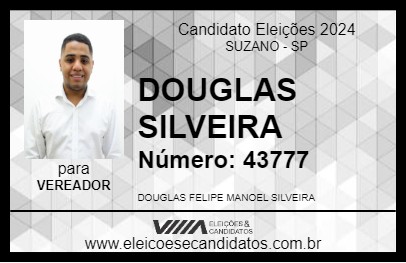 Candidato DOUGLAS SILVEIRA 2024 - SUZANO - Eleições