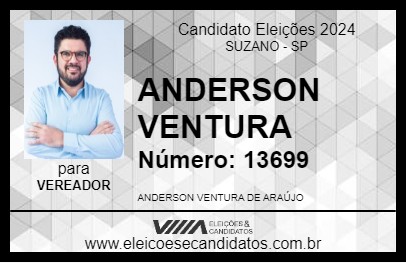 Candidato ANDERSON VENTURA 2024 - SUZANO - Eleições