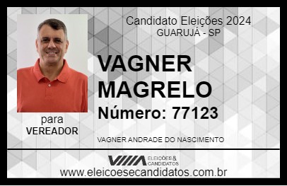 Candidato VAGNER MAGRELO 2024 - GUARUJÁ - Eleições