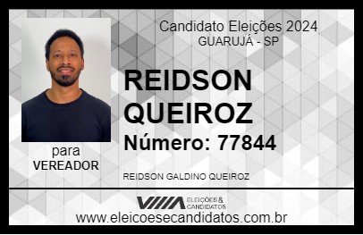 Candidato REIDSON QUEIROZ 2024 - GUARUJÁ - Eleições