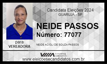 Candidato NEIDE PASSOS 2024 - GUARUJÁ - Eleições