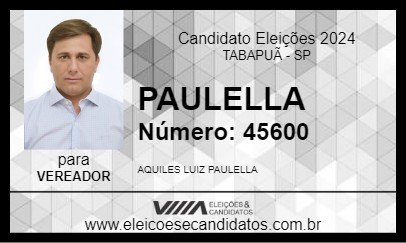 Candidato PAULELLA 2024 - TABAPUÃ - Eleições