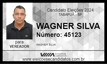 Candidato WAGNER SILVA 2024 - TABAPUÃ - Eleições