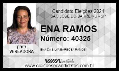 Candidato ENA RAMOS 2024 - SÃO JOSÉ DO BARREIRO - Eleições