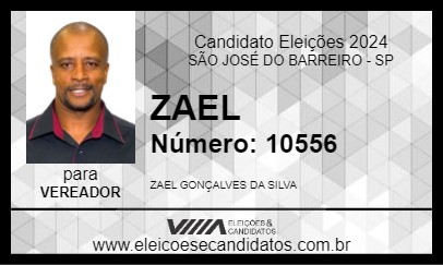 Candidato ZAEL 2024 - SÃO JOSÉ DO BARREIRO - Eleições