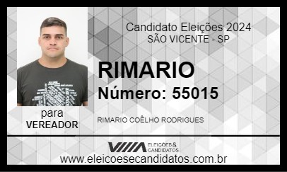 Candidato RIMARIO 2024 - SÃO VICENTE - Eleições