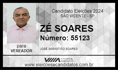 Candidato ZÉ SOARES 2024 - SÃO VICENTE - Eleições