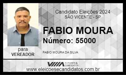 Candidato FABIO MOURA 2024 - SÃO VICENTE - Eleições