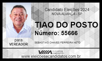 Candidato TIÃO 2024 - NOVA ALIANÇA - Eleições