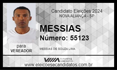 Candidato MESSIAS 2024 - NOVA ALIANÇA - Eleições