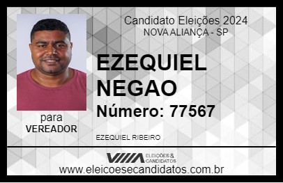 Candidato EZEQUIEL NEGAO 2024 - NOVA ALIANÇA - Eleições