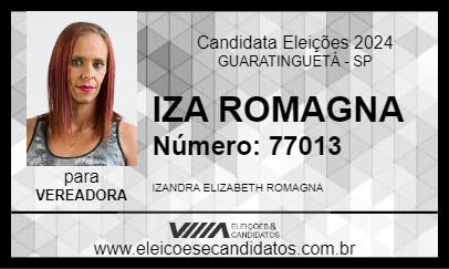 Candidato IZA ROMAGNA 2024 - GUARATINGUETÁ - Eleições