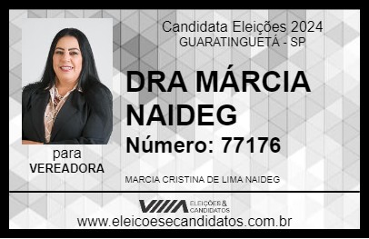 Candidato DRA MÁRCIA NAIDEG 2024 - GUARATINGUETÁ - Eleições