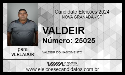 Candidato VALDEIR 2024 - NOVA GRANADA - Eleições