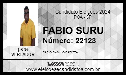 Candidato FABIO SURU 2024 - POÁ - Eleições