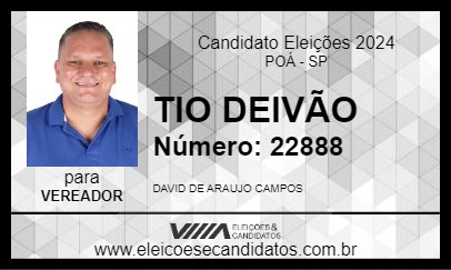 Candidato TIO DEIVÃO 2024 - POÁ - Eleições