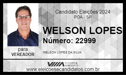 Candidato WELSON LOPES 2024 - POÁ - Eleições