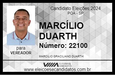 Candidato MARCÍLIO DUARTH 2024 - POÁ - Eleições