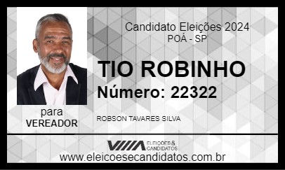 Candidato TIO ROBINHO 2024 - POÁ - Eleições