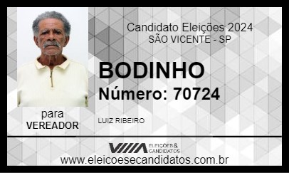 Candidato BODINHO 2024 - SÃO VICENTE - Eleições