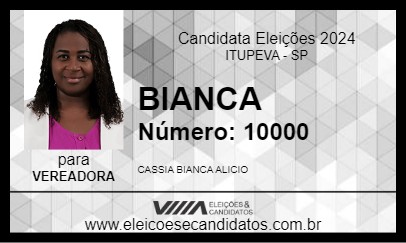 Candidato BIANCA 2024 - ITUPEVA - Eleições