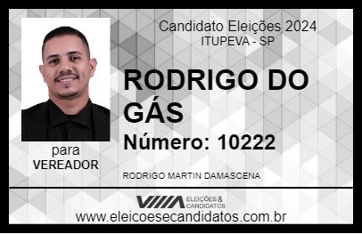 Candidato RODRIGO DO GÁS 2024 - ITUPEVA - Eleições