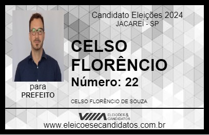 Candidato CELSO FLORÊNCIO 2024 - JACAREÍ - Eleições