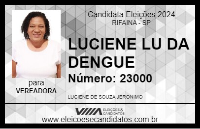 Candidato LUCIENE LU 2024 - RIFAINA - Eleições