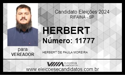 Candidato HERBERT 2024 - RIFAINA - Eleições