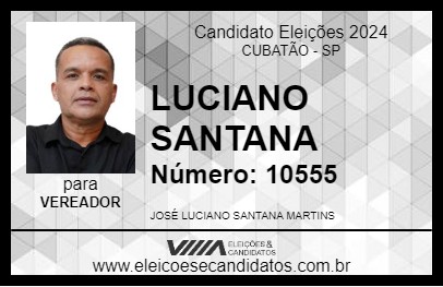 Candidato LUCIANO SANTANA 2024 - CUBATÃO - Eleições