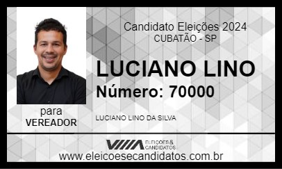 Candidato LUCIANO LINO 2024 - CUBATÃO - Eleições