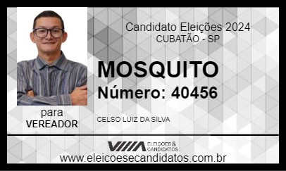 Candidato MOSQUITO 2024 - CUBATÃO - Eleições