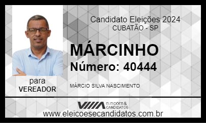 Candidato MARCINHO 2024 - CUBATÃO - Eleições