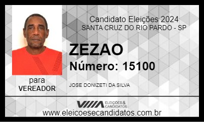 Candidato ZEZAO 2024 - SANTA CRUZ DO RIO PARDO - Eleições