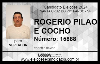 Candidato ROGERIO PILAO E COCHO 2024 - SANTA CRUZ DO RIO PARDO - Eleições