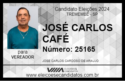 Candidato JOSÉ CARLOS CAFÉ 2024 - TREMEMBÉ - Eleições